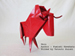 Photo Origami Gnou Author : Fumiaki Kawahata, Folded by Tatsuto Suzuk